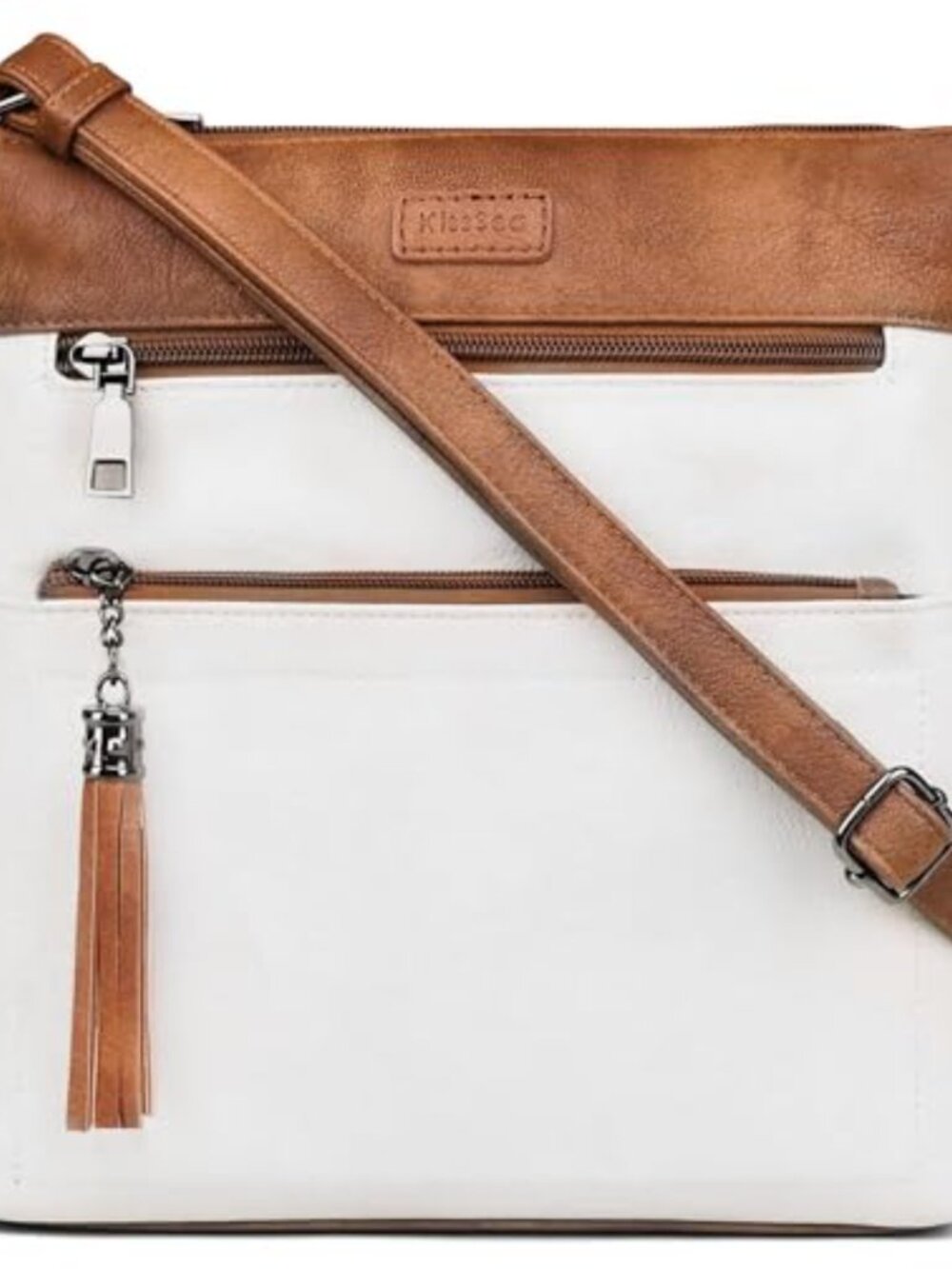 Vegan Leather Crossbody Bag Adjustable Strap Travel Purse